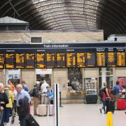 York railway station as passengers are reminded about a new rail timetable coming into effect on Sunday