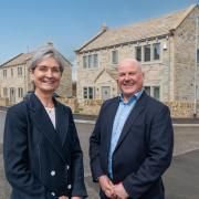 Anne Haggas of Savills and Paul Brown of Yorkshire Country Properties, at the Shepley development