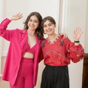 Ukrainian twins Sofiia and Diana Shypovych their A-level results at Harrogate Ladies' College