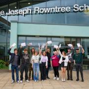 Students at Joseph Rowntree School achieved top A-level grades