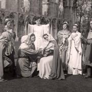 Dame Judi Dench, second right, plays an angel in the York Mystery Plays of 1951