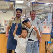 David Miller and his son, Nick own Millers Fish & Chips in Haxby and have just returned from Tokyo where they have been part of an annual British fair