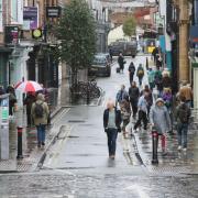 Rain in Fossgate as York prepares for more wet weather