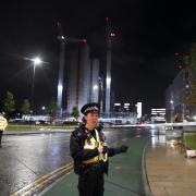 The scene in Riverside Way, Leeds after buildings were evacuated following an 