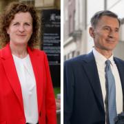 York council leader Cllr Claire Douglas, left, asked for 'urgent action' from the Chancellor of the Exchequer Jeremy Hunt, right