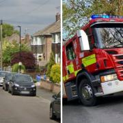 Two fire crews were called to the scene in St Margaret’s Road, Knaresborough