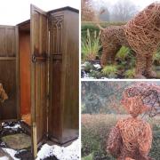 Christmas sculptures depicting characters from The Lion The WItch and The Wardrobe at Homestead Park in York. Photos by Lisa Young