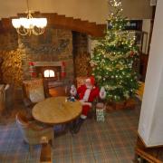 There was a special visitor by thee fire on Sunday morning