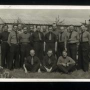 Helmut Mildner & other German P.O.W.'s at Eden Camp - possibly members of the concert party