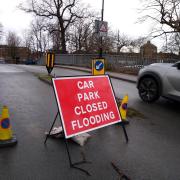 A car ignoring the closed sign at St George's Field car park, York