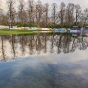 Tadcaster Albion have issued a plea for people to help with the clean-up operation at the So Trak Stadium after the club has been hit by flooding for a fifth time this season. Picture: Colin Swann