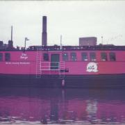 The Barge at Skeldergate which sank in 1984