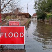 Drivers stuck in floodwaters on A684, near Morton-on-Swale