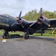 Halifax bomber at the Yorkshire Air Museum