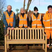 Volunteers at Poppleton station restored two historical memorials