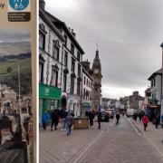 Main image: Kendal town centre. Left: the ‘Kendal courtesy toilet scheme’ leaflet