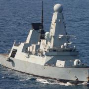 HMS Diamond in the Red Sea