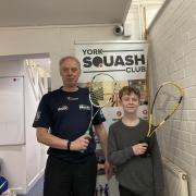 Matt Bridson coaches at York Squash Club