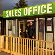 Commercial director Paul Wilson at the York sales office at Dobbies Garden Centre