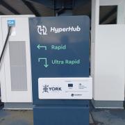 One of City of York Council's HyperHub EV charging sites