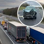 The crash on the A1(M) has been cleared