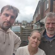 Andrew Armstrong (left) with his neighbours