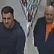 Two men the police want to speak to after a theft at Home Bargains in Selby