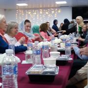 Breaking the fast together during Unity Iftar at York Mosque