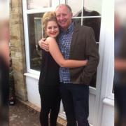 Katie Elks and her dad David who died aged 50 after falling from a ladder outside his home on May 3, 2014