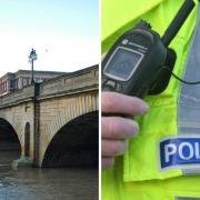 Four fire crews, paramedics and police officers were called to the scene on the River Ouse in York