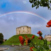 Press Camera Club member Matt Lightfoot has captured a Summer rainbow over Clifford's Tower reminding us that things always cheer up eventually