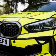 Two people are seriously injured after a crash which closed a major road in North Yorkshire