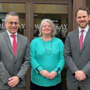 Andrew Little (right),  Lucy Gilman (centre) and David Hyams, Managing Director (left).