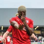 Dipo Akinyemi (pictured), Callum Howe and Maz Kouhyar are doubts for York City's trip to Solihull Moors. Pic: Tom Poole