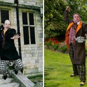 Then and now: John Soper as The Sorcerer (left) in York Opera's 2001 production and (right) Anthony Gardner preparing to play the same role this year
