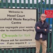 Alan Page at Hazel Court recycling centre