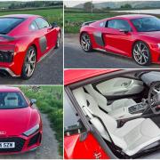 The Audi R8 on test in West Yorkshire