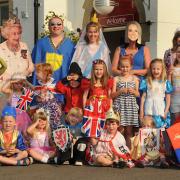 Members of Heslington Pre-school  group are pictured in fancy dress outside the Black Bull, in Hull Road,  during their Diamond Jubilee event
