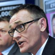 North Yorkshire Police’s head of major crime, Dai Malyn, foreground, and detective chief superintendent Simon Mason at the press conference in March this year