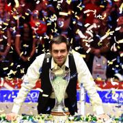 RIGHT ON CUE: Ronnie O’Sullivan won the 2014 Coral UK Championship