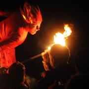 The week long Jorvik Viking Festival ended with a spectacular light and sound show