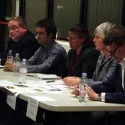 QUESTION TIME: Candidates at the hustings held at the University of York