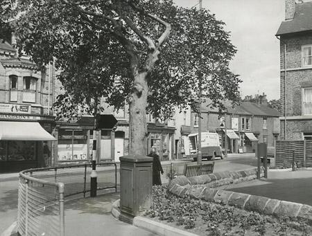 July 1961 - A view of Clarence Street York, from the junction with Lord Mayor's Walk.