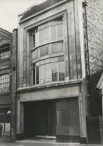 Kronos House in Coppergate which had been bought by the Ministry of Works in 1958. It is currently a stationers.