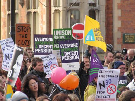 Public sector strike rally. Picture: Andy D'Agorne