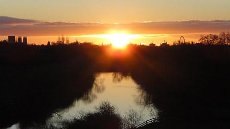 View from York ring road bridge, looking down the River Ouse. Picture: Steve Elsworth 