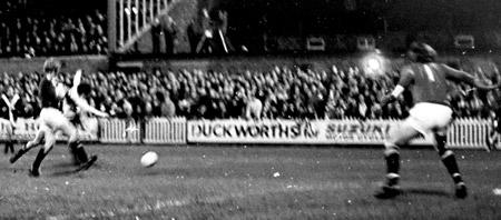 07/01/75 - York City 1, Arsenal 3 (FA Cup): In the second period of extra time Kidd rounds Swallow to put in a 15-yard shot which went through Crawford's legs and trickled into the net.