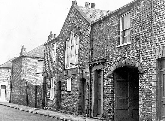 The Methodist Chapel in James Street, York, which closed in 1969.