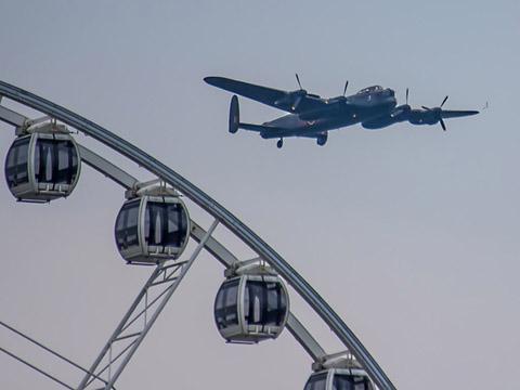 Battle of Britain Memorial fly past. Picture: John Forrester