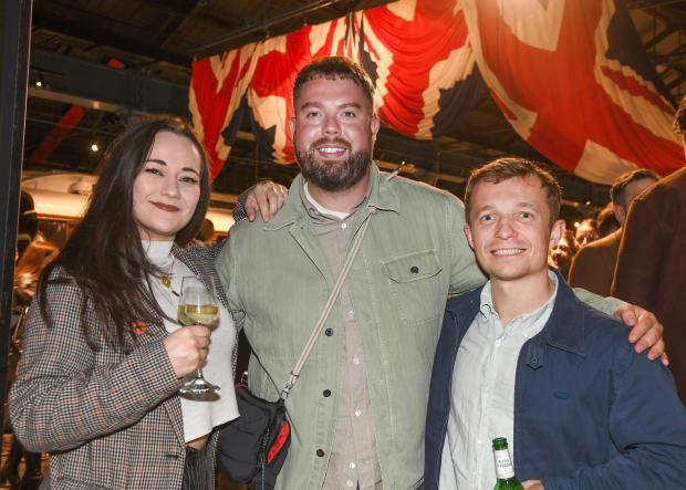 Lydia Harrison, Robin Mountford, and Billy Griffin, from Black Wheat Club which scooped New Opening of the Year. 